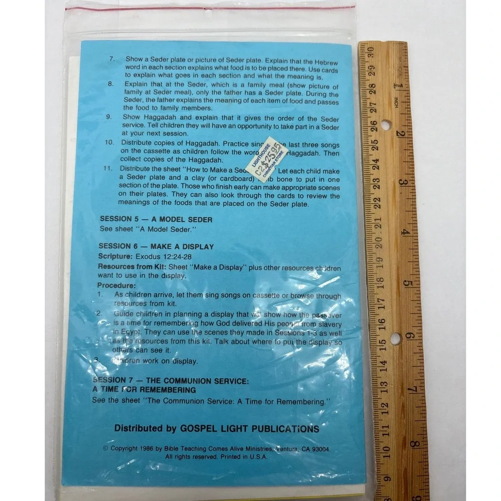 Christian Education Learning Center Kit: Passover,‎ Communion Grades 3-8